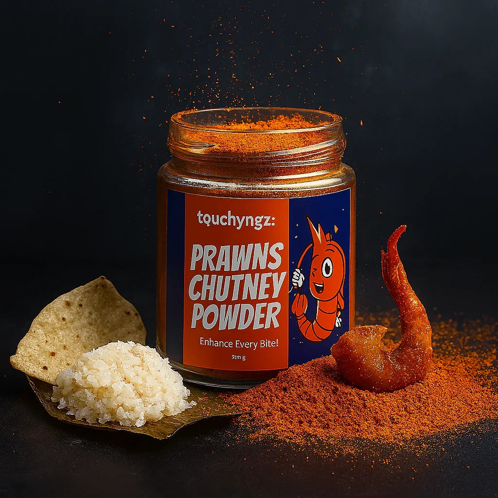 Prawns Chutney Powder - Touchyngz Pickles & Chutneys - India