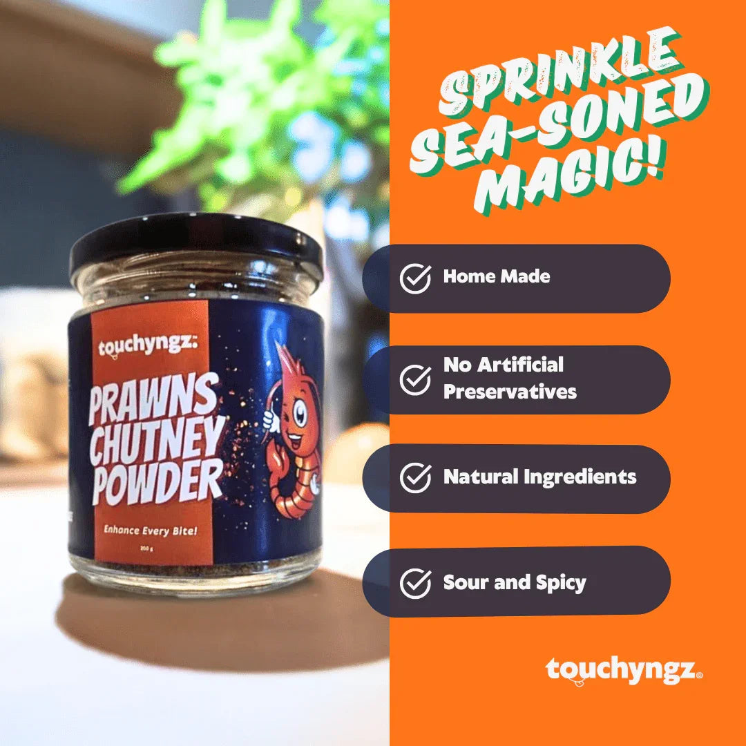 Prawns Chutney Powder - Touchyngz Pickles & Chutneys - India